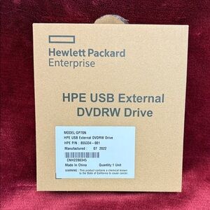 HP USB GP70N External DVDRW Drive 754895-001 / Open Box B